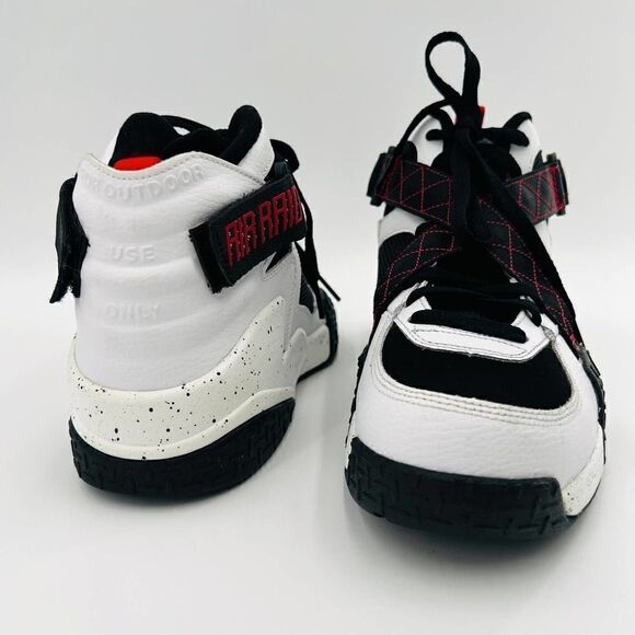 Nike Air Raid Sneakers White/Black High-Top Shoes Size 9.5 - Picture 12 of 14